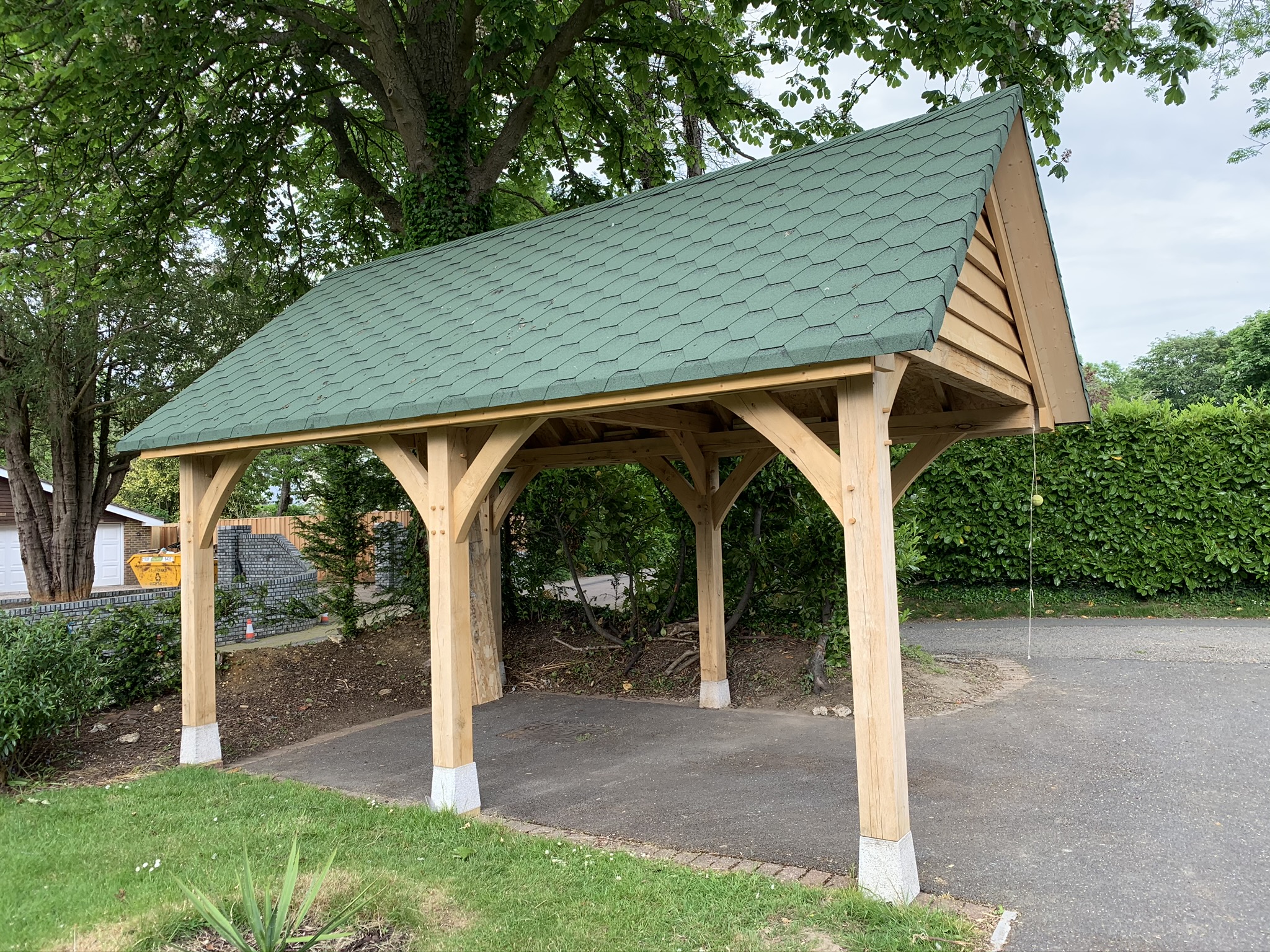 Roof over parking